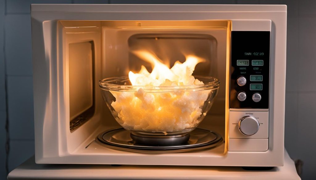 melting wax in microwave safely