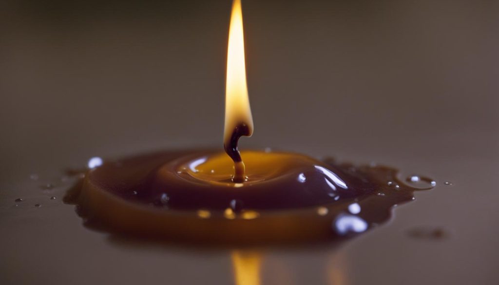 candle wax melting temperature