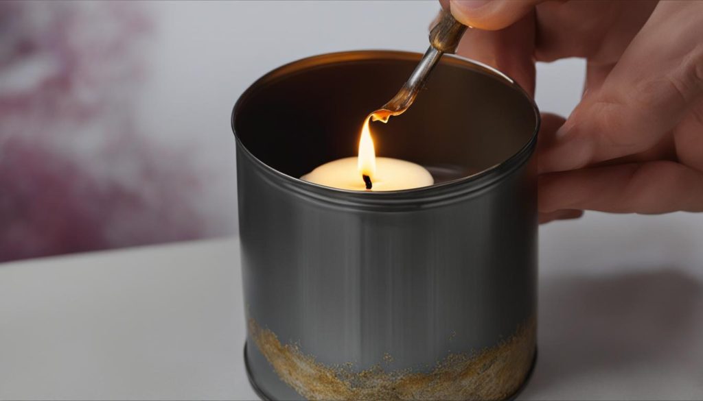 fixing tunneling candle